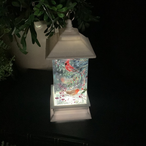 Beautiful GANZ led light up bird house shimmering glittery Christmas ornament - Picture 2 of 9